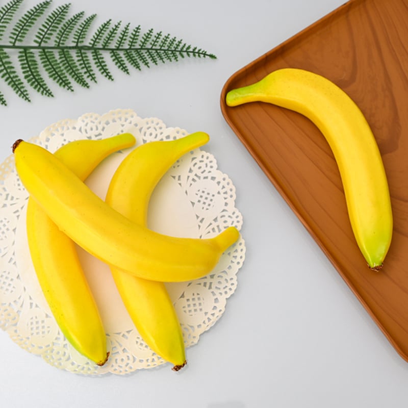 Banana realistă, recuzită de decor pentru casă, bucătărie și petreceri; recuzită pentru fotografie și educație timpurie