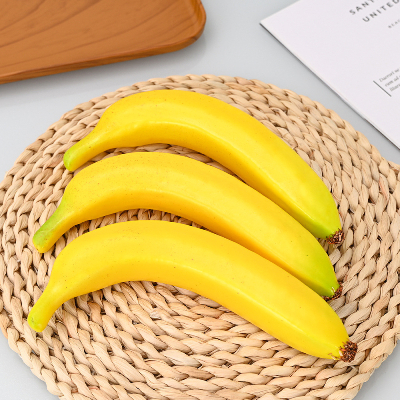 Banana realistă, recuzită de decor pentru casă, bucătărie și petreceri; recuzită pentru fotografie și educație timpurie