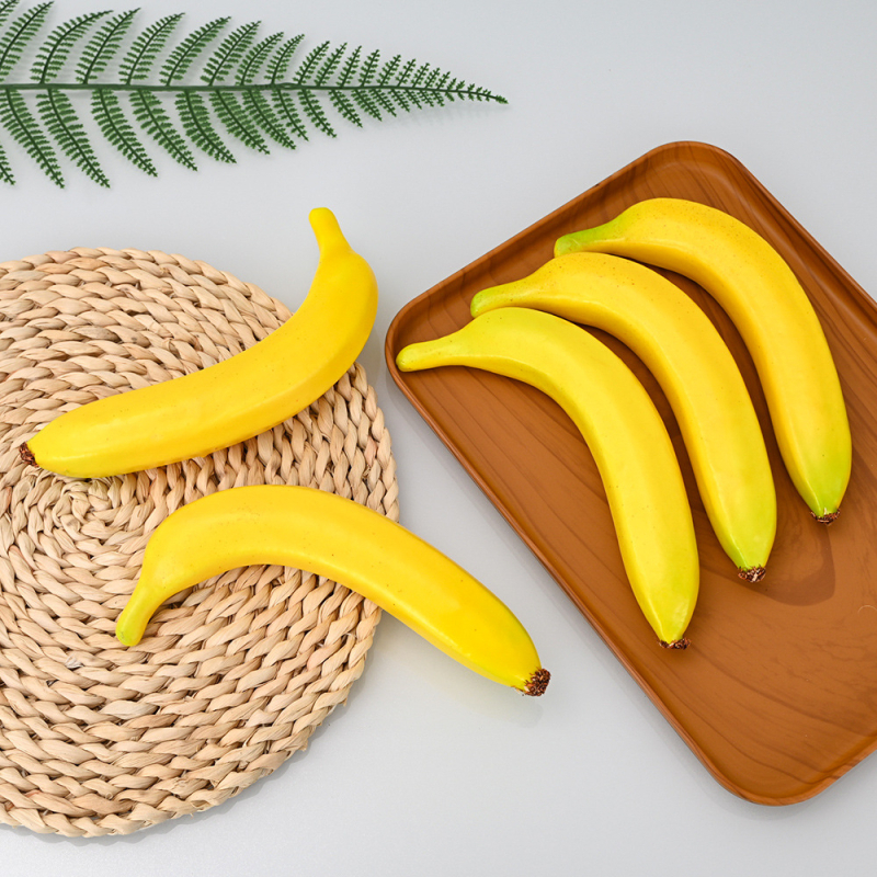 Banana realistă, recuzită de decor pentru casă, bucătărie și petreceri; recuzită pentru fotografie și educație timpurie