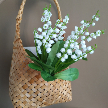 Buket Lily of the Valley i Bellflower, nordičkog stila, za vjenčanja i rekvizite za fotografiranje