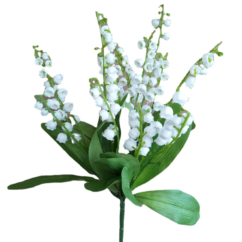 Buket Lily of the Valley i Bellflower, nordičkog stila, za vjenčanja i rekvizite za fotografiranje