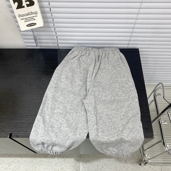 Gyerekeknek készült koreai stílusú pamut jogger nadrág, laza szabás, tavasz-őszi viselet