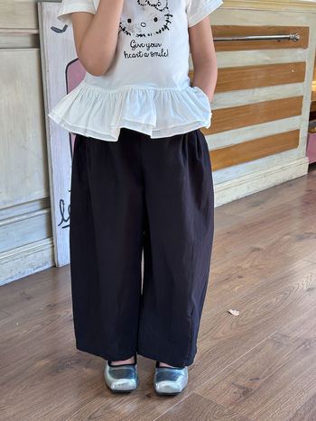 Aimo Beibei dječje ljetne hlače za djevojčice, korejskog stila, jednofarbne pamuk, protiv komaraca, patchwork, casual hlače