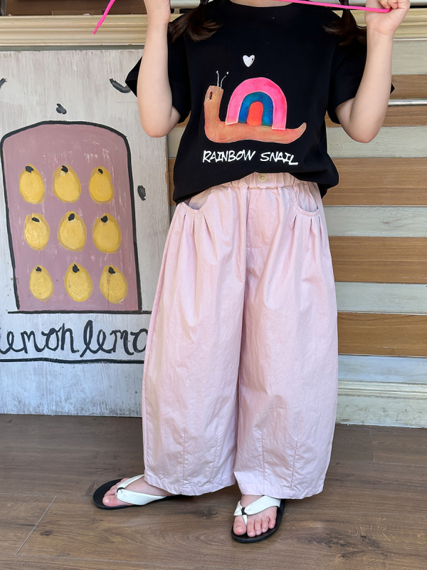 Aimo Beibei dječje ljetne hlače za djevojčice, korejskog stila, jednofarbne pamuk, protiv komaraca, patchwork, casual hlače
