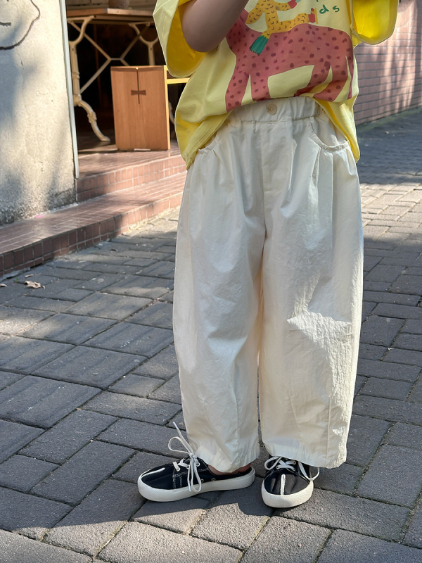 Aimo Beibei dječje ljetne hlače za djevojčice, korejskog stila, jednofarbne pamuk, protiv komaraca, patchwork, casual hlače