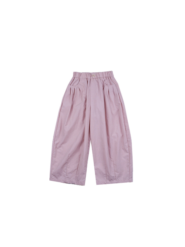 Aimo Beibei dječje ljetne hlače za djevojčice, korejskog stila, jednofarbne pamuk, protiv komaraca, patchwork, casual hlače