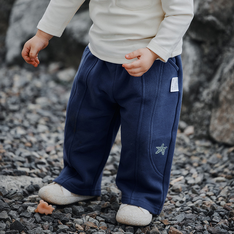 muaqiaqia Unisex dječje pamučne casual hlače, proljeće–jesen, 100% pamuk, kod 5YCK043