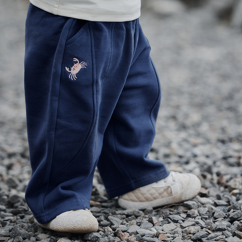 muaqiaqia Unisex dječje pamučne casual hlače, proljeće–jesen, 100% pamuk, kod 5YCK043