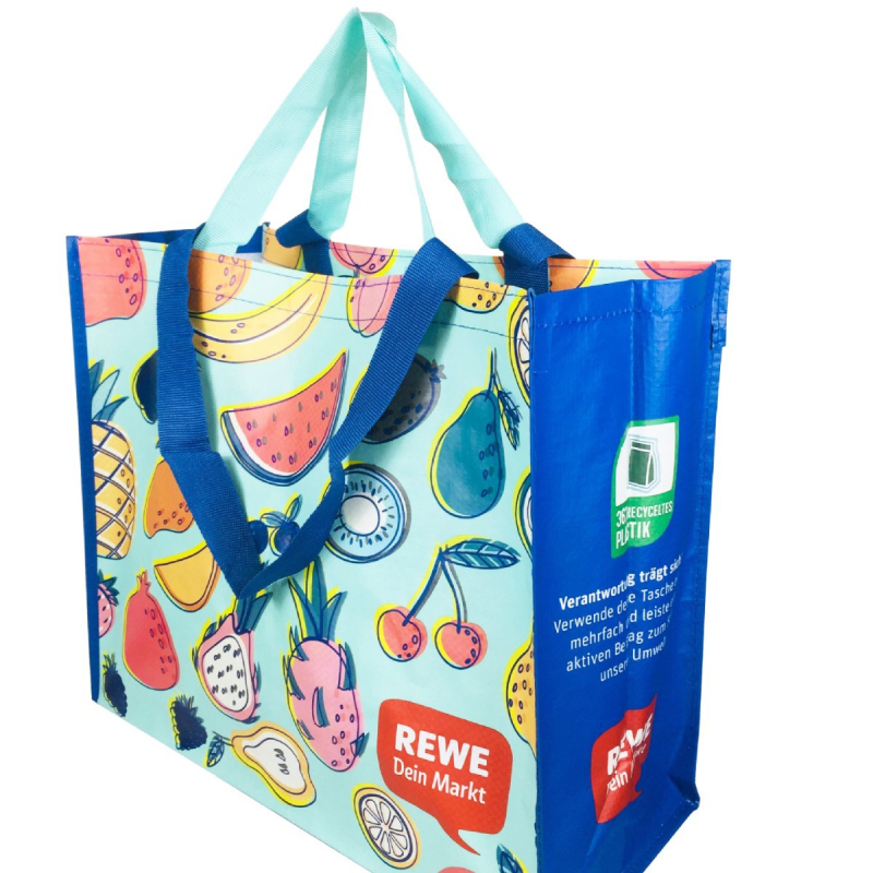 Šarena tkanina torba s printom zmijskog uzorka, logo, vodootporna shopping torba