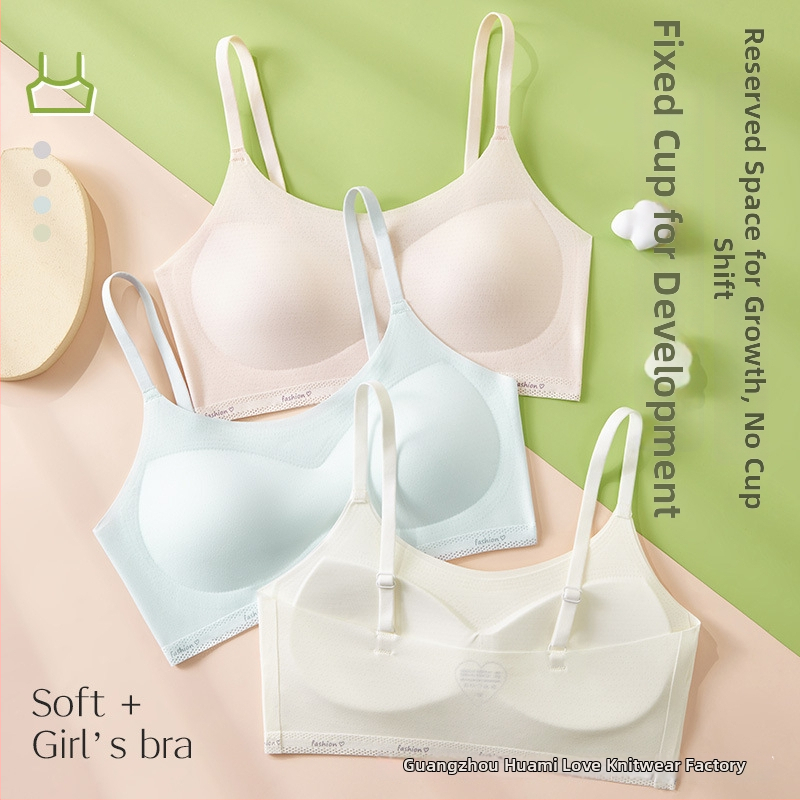 Djevojački top s ugrađenim grudnjakom, od ice silk, lagani ljetni top