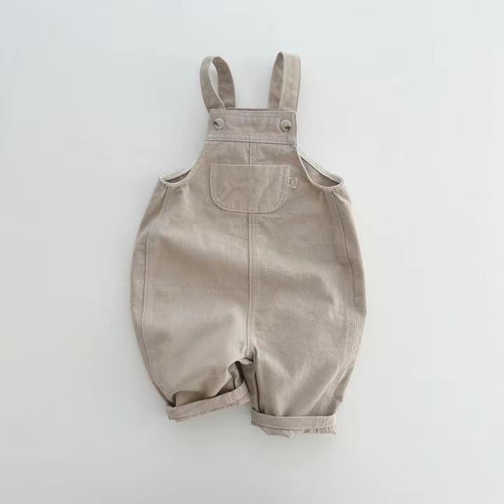 Koreai stílusú vállpántos gyerek overál, denim, tavasz–ősz, szabadidős külső viselet