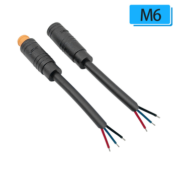 M6 vodootporan senzor konektor, kabel s 3/4 jezgrom, brzi priključni terminal za industrijsku automatizaciju PLC signalu liniju