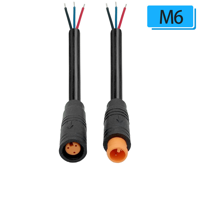 M6 vodootporan senzor konektor, kabel s 3/4 jezgrom, brzi priključni terminal za industrijsku automatizaciju PLC signalu liniju