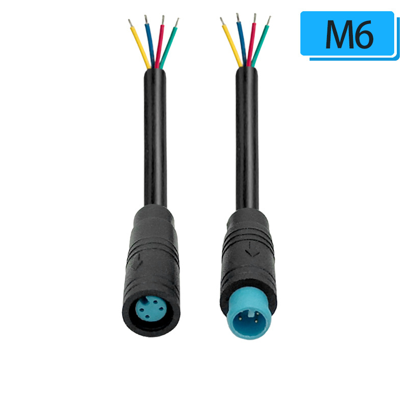 M6 vodootporan senzor konektor, kabel s 3/4 jezgrom, brzi priključni terminal za industrijsku automatizaciju PLC signalu liniju