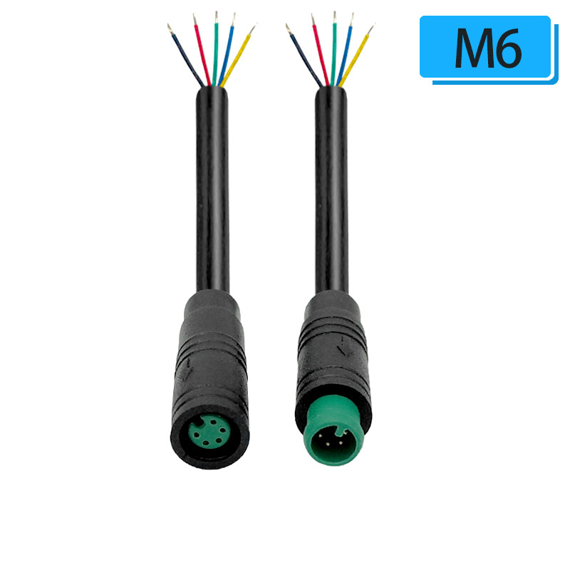 M6 vodootporan senzor konektor, kabel s 3/4 jezgrom, brzi priključni terminal za industrijsku automatizaciju PLC signalu liniju