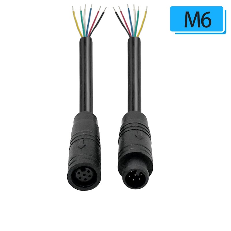 M6 vodootporan senzor konektor, kabel s 3/4 jezgrom, brzi priključni terminal za industrijsku automatizaciju PLC signalu liniju