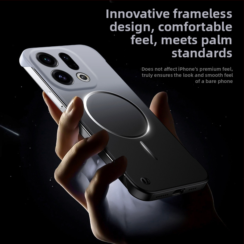 Ultra tenký bezrámový magnetický kryt s gradientným dizajnom pre Find X9 Pro a Oppo Reno 15 Pro