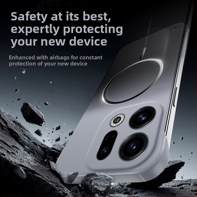 Ultra tenký bezrámový magnetický kryt s gradientným dizajnom pre Find X9 Pro a Oppo Reno 15 Pro