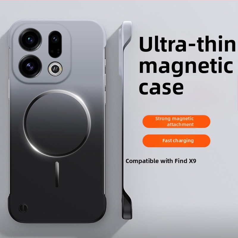 Ultra tenký bezrámový magnetický kryt s gradientným dizajnom pre Find X9 Pro a Oppo Reno 15 Pro