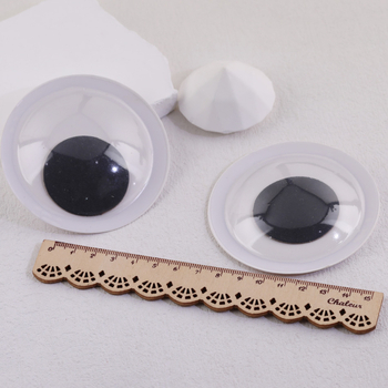 4–50 mm crno-bijele naljepnice za oči s ljepilom, pokretne oči za DIY lutke, 3D dekorativne oči