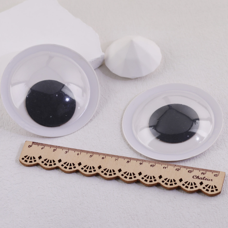 4–50 mm crno-bijele naljepnice za oči s ljepilom, pokretne oči za DIY lutke, 3D dekorativne oči
