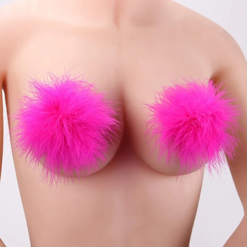 Silikonske bradavice pastile s dizajnom perja, kružno nevidljive naljepnice za grudi, seksi dodatak grudnjaku