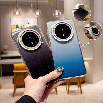 Husă pentru Huawei Mate 70 Pro, cu efect gradient și glitter, model Pura70 – protecție anti-cădere