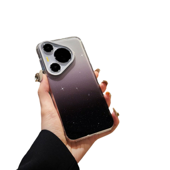 Husă pentru Huawei Mate 70 Pro, cu efect gradient și glitter, model Pura70 – protecție anti-cădere