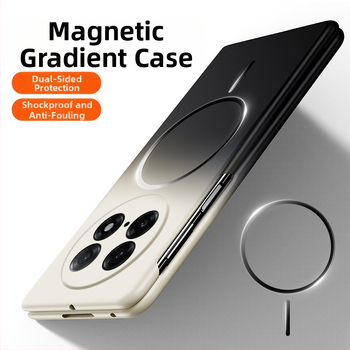 Oppo Find N5 ochranný kryt na skladací displej s gradientnou farbou a magnetickým prstenom, matný PC materiál, proti pádu