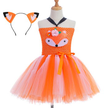 Cuki rókás lány ruha Zootopia cosplayhoz, gyermekfesztivál előadás-jelmez, Halloween ruha