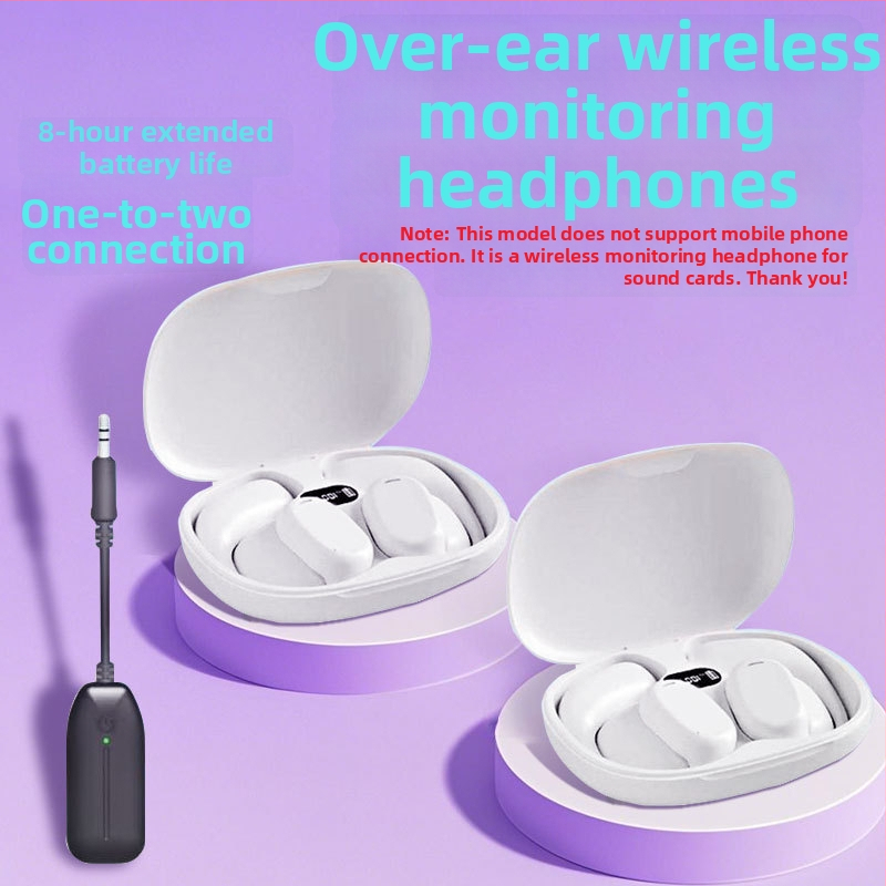 Bezdrôtové Bluetooth slúchadlá s kondukciou kostí, s háčikom na ucho, nevstupujú do ucha, dlhá výdrž batérie, kompatibilné so zvukovou kartou
