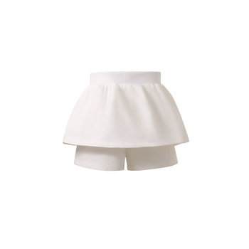 Dječja bloomers suknja s cvjetnim uzorkom, retro balet stil, lažni dvodijelni kroj, puffasti volan
