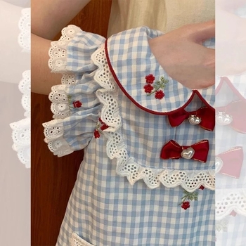 Детска рокля без ръкави в каре, памучно-смесена материя, А-образна кройка, летен модел 2025