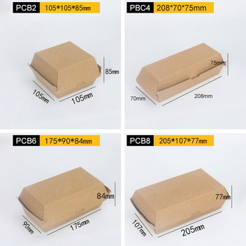 Pravougaoni set kutija za ručak od valovitog kartona za pakiranje hrane, prilagođena kartonska kutija 250 gsm, darovna kutija
