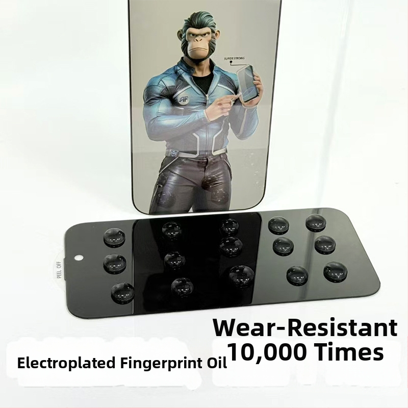 Gorilla tvrdené sklo ochranný štít cez okraj pre iPhone 16/15 Pro, Anti-Peeping, Proti pádu