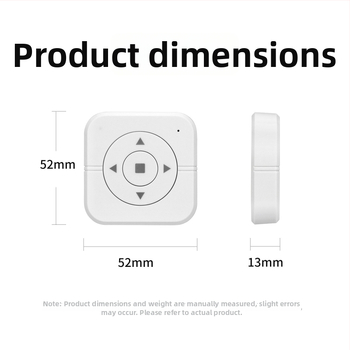 Telecomandă wireless pătrată, 4 butoane, transmițător EV1527