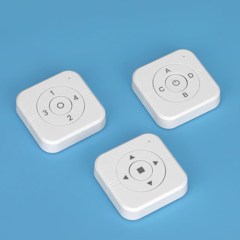 Telecomandă wireless pătrată, 4 butoane, transmițător EV1527