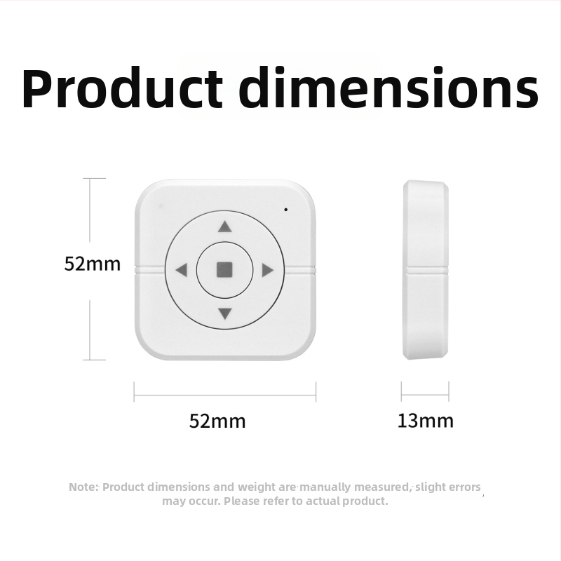Telecomandă wireless pătrată, 4 butoane, transmițător EV1527