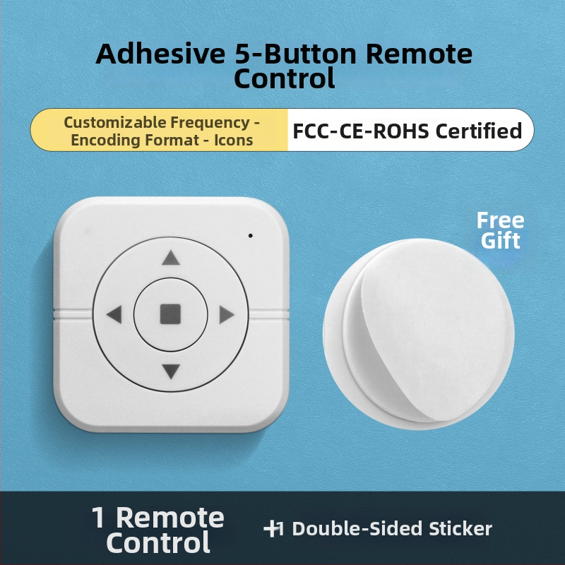Telecomandă wireless pătrată, 4 butoane, transmițător EV1527