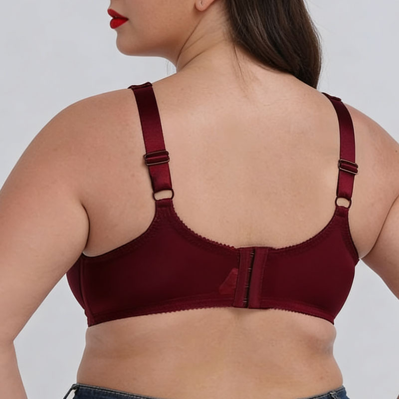 Crveni grudnjak za žene, plus-size, godina zodijaka, europsko-američki stil, podesiv, za velike grudi
