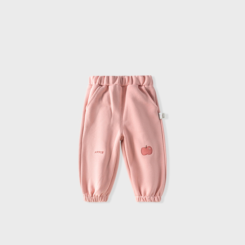 Gyerekeknek készült melegítőnadrág fleece béléssel, uniszex, pamut.