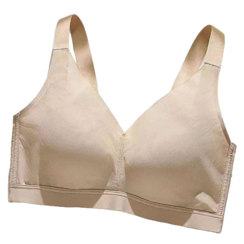 Ljetni tanki grudnjak od prirodne mulberry svile i latexa, bez žica, podesiv, lagan, prozračan, push-up