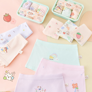 Set od 3 dječje antibakterijske pamukaste gaćice bez šavova, unisex, s motivom crtanih likova, Klasa A