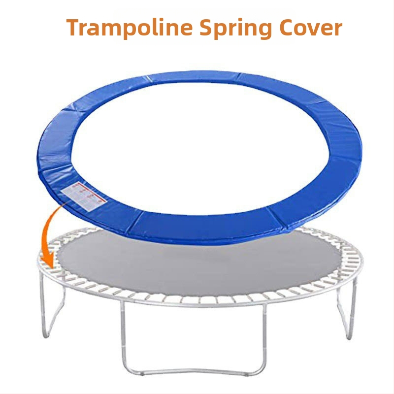 Veľká ochranná prikrývka na trampolínu s penovým vankúšom, pružinovým podložím a okrajovým ochranným rámom PVC