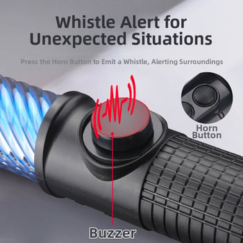 YJ04 Magnetická LED signálná palica s červeným a modrým blikáním pre bezpečnostnú hliadku