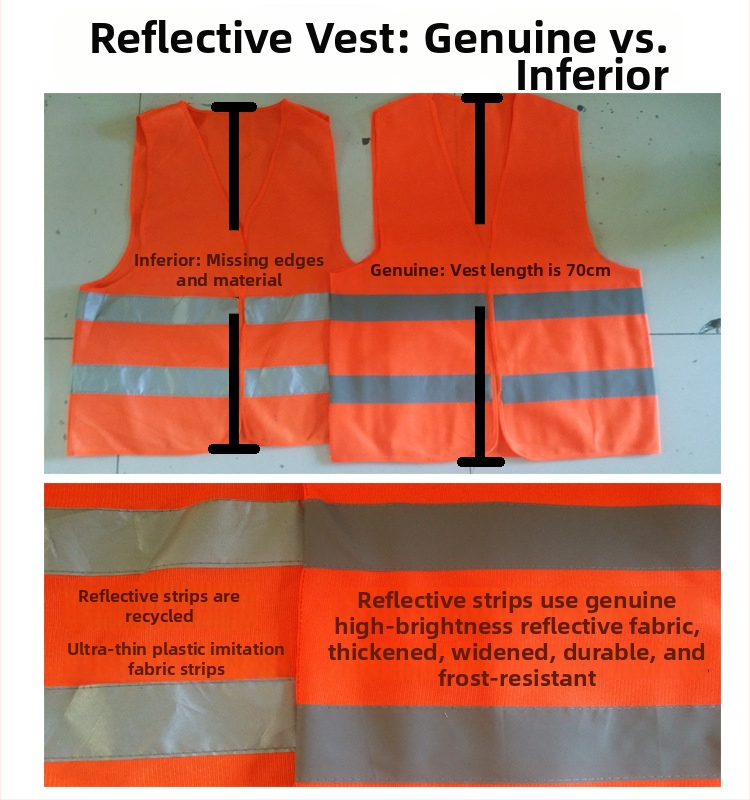 Reflexná vesta pre dopravnú bezpečnosť a sanitačné služby, nočná viditeľnosť, náhradná reflexná bunda pre technickú kontrolu vozidla