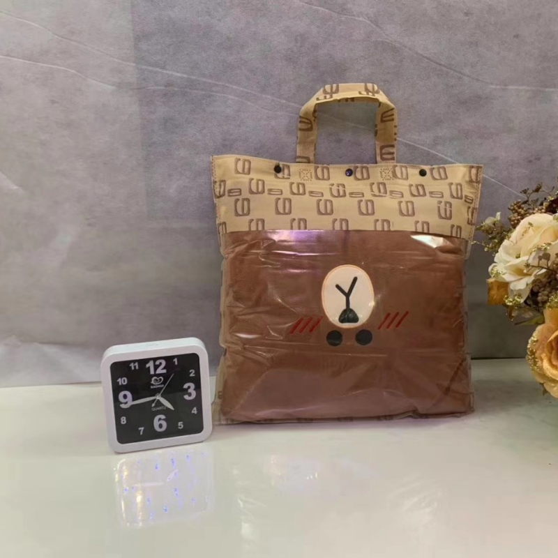 Torba tote od netkanog materijala s jastukom, prozirnim gumbom i mogućnošću tiskanja logotipa