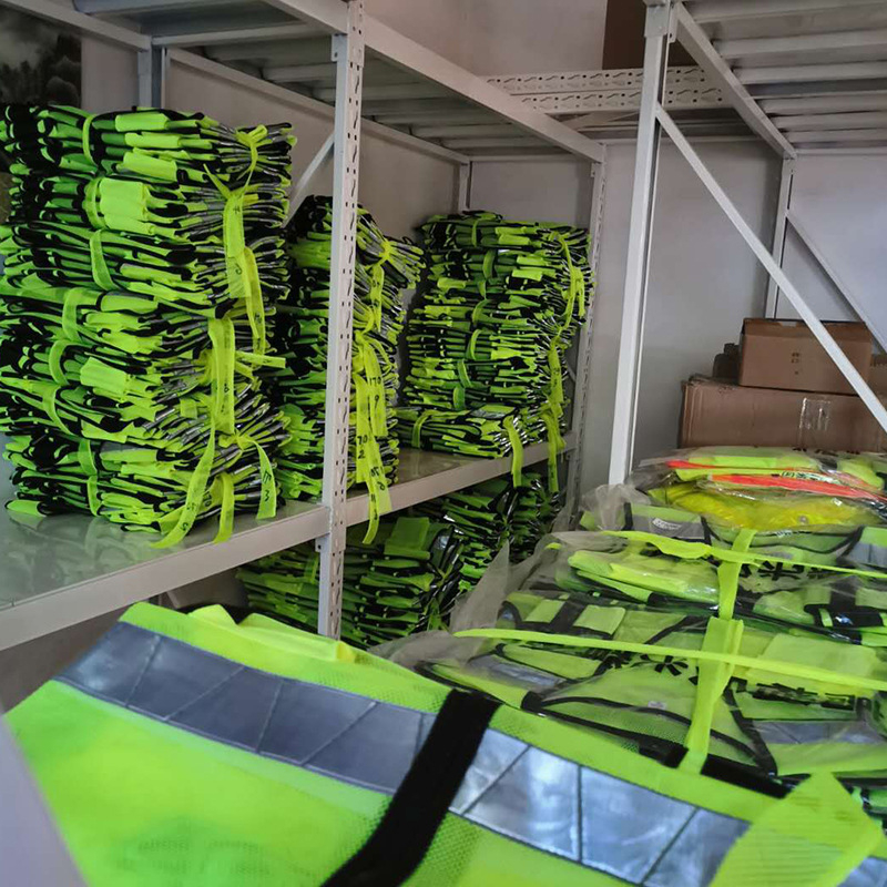 Reflektirajuća vesta s tiskanim tekstom loga, toplinski tisk, jarko fluoroscentna žuta