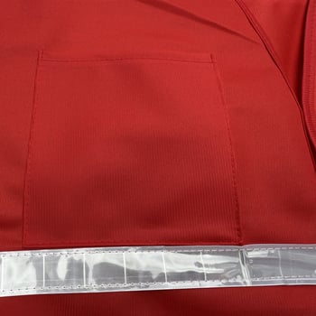 Reflektirajuća sigurnosna vesta s trakama i višestrukim džepovima za građevinske i sanitarne poslove