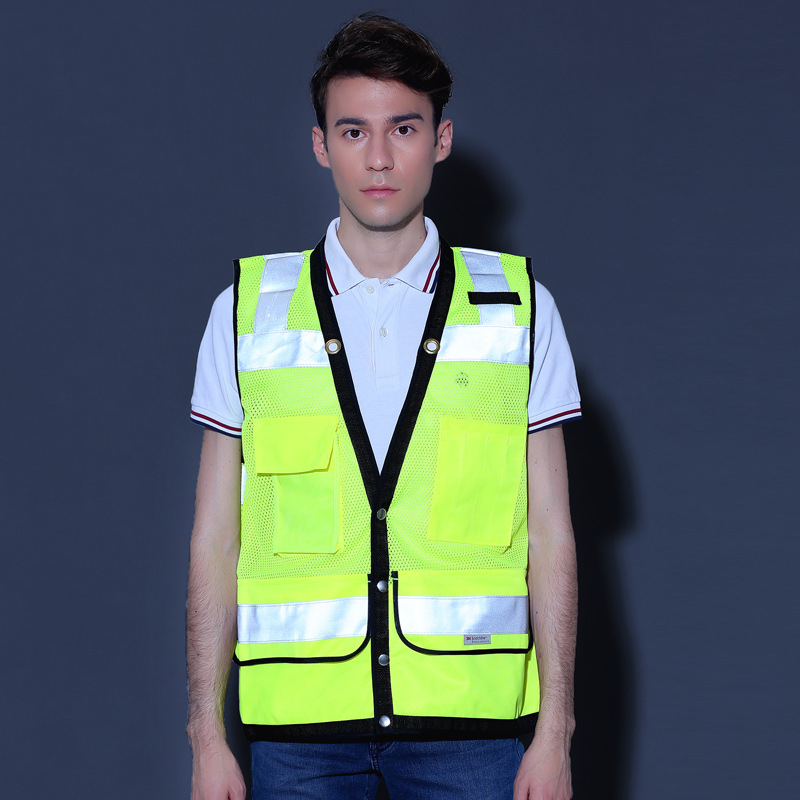 DVY2064K Reflektirajuća sigurnosna vest s tiskom — poliester, prometna sigurnost i sanitarno reflektirajuća odjeća